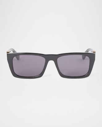 Off-white Men & apos;s Albany Acetate Rectangle Sunglasses