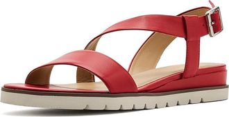 David Tate Islander Womens Wedge Shoes Red : 5.5 M (B), Leather