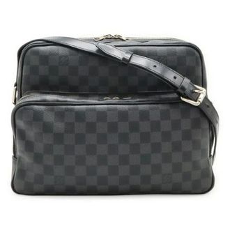 Louis Vuitton Pre-owned Cross Body Bags, female, Black, Size: ONE SIZE Pre-owned Damier Graphite Shoulder Bag