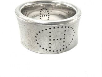Herm&egrave;s Silver Silver 925 Band Ring (Pre-Owned)