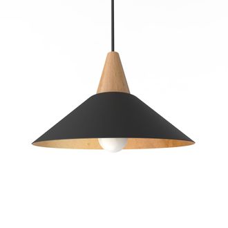 Lumicom Funnell L&aacute;mpara De Techo 25 Negro Hoja