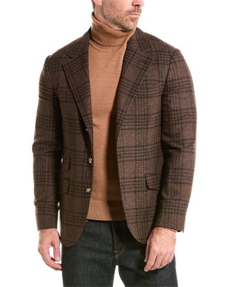Brunello Cucinelli Wool & Silk-Blend Blazer