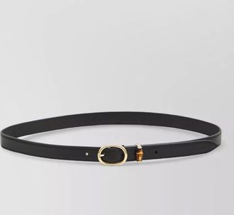 Gucci leather skinny belt