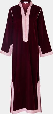 Muzungu Sisters Alia Hand-Embroidered Velvet Dress