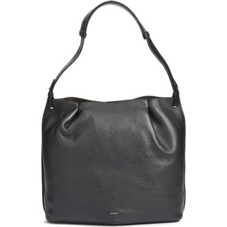 Vince Ava Leather Bucket Bag in Black at Nordstrom Rack