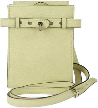 Valextra Leather Handbag Pochette Shoulder Bag (Pre-Owned)