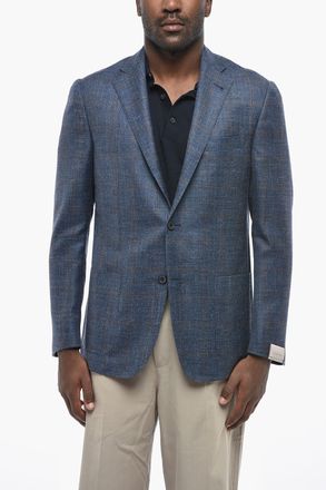Corneliani Blazer Semifoderato GATE con Motivo Windowpane Corneliani