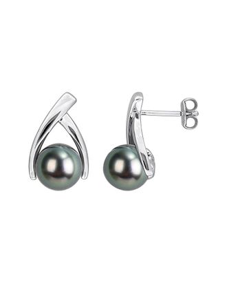 Rina Limor Silver Pearl 8-8.5mm Pearl Earrings