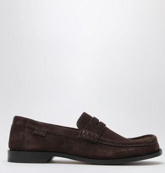 Loewe Campo loafers in brown suede calfskin