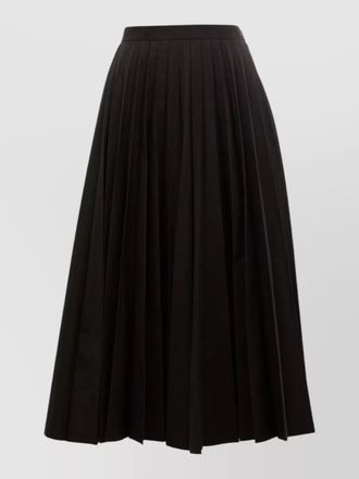 Junya Watanabe wool pleated midi skirt