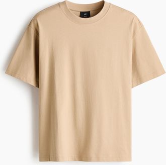 H&M T-Shirt in Relaxed Fit - Beige