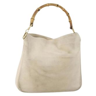 Gucci Pre-owned Handbags, female, Beige, Size: ONE SIZE Pre-owned Vintage Shoulder Bag
