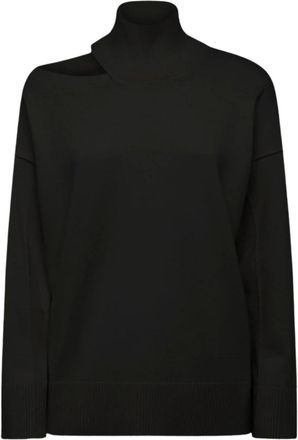 Alpha Studio Dames, Truien, Zwart, Maat: XS Wol