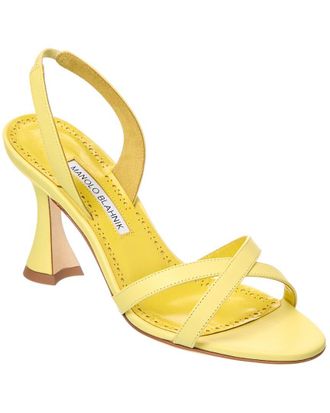 Manolo Blahnik Ammoursli 90 Leather Slingback Sandal
