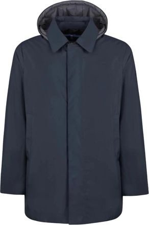 People of Shibuya Parka - Heren - Parka Jassen - Blauw - 4XL - Leer - Jassen