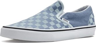 Vans Fu Classic Slip-On Athletic Shoes Checkerboard Light Blue : Mens 13 - Womens 14.5 Medium, Canvas