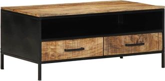 vidaXL Mesa De Caf&eacute; Marr&oacute;n 90 X 50 X 40 Cm Madera Maciza De Mango Vidaxl