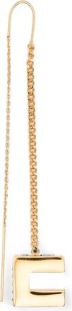 Elisabetta Franchi Oorbellen met logo-hanger - Dames - Oorbellen - Geel - ONE Size - Accessoires