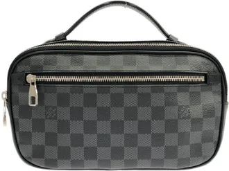 Louis Vuitton Graphite Coated Canvas Shoulder Bag (Pre-Owned)
