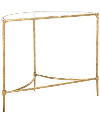 Safavieh Couture Isabellina Metal & Glass Half Moon Console Table