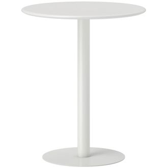 HOMCOM Mesa de comedor 60x60x72 cm blanco