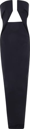 Rick Owens Dress Cut Out Back Prong Gown