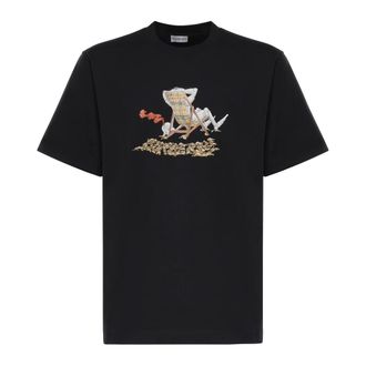 Burberry T-Shirts, male, Black, Size: M T-Shirts