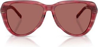 Diesel 56mm Pilot Sunglasses in Striated Red /Dark Violet at Nordstrom