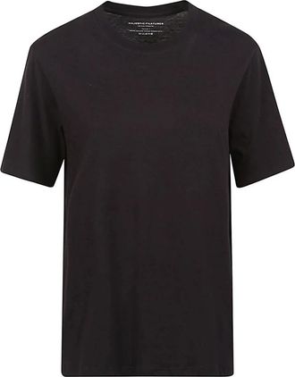 Majestic Filatures T-shirt met ronde hals - Dames - T-shirts - Blauw - S - Tops