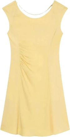 A|X Armani Exchange Xw 002301Af 21553U2149 Jurk - Dames - Korte kleedjes - Geel - 2XS - Kleedjes