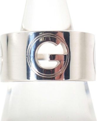 Gucci Sterling Silver 925 Band Ring (Pre-Owned)