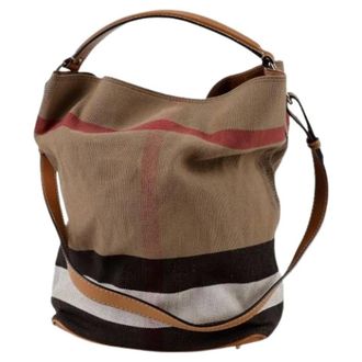Burberry Pre-owned Bucket Bags, female, Multicolor, Size: ONE SIZE Pre-owned Ashby Medium Hobo Tote Shoulder Bag