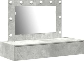 vidaXL Dressing Table Grey 100 x 40 x 70 cm Engineered wood Vidaxl