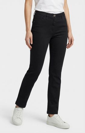 KjBrand 5-Pocket-Hose KJBRAND Fanni Frame, Damen, Gr. 42, N-Gr, schwarz, Web, Obermaterial: 71% Baumwolle, 25% Polyester, 4% Elasthan, unifarben, figurbetont 