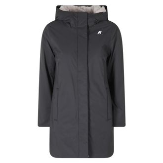 K-Way Sophie Twill Soft Beaver - Coats - Mujer - Negro - XL