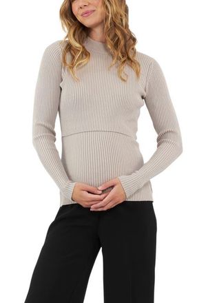 Ripe Lift Up Nursing Knit Top in Stone at Nordstrom, Size X-Small Au