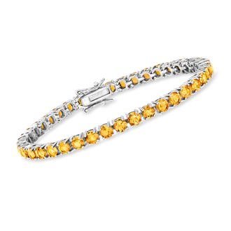 Ross-Simons 8.25- Citrine Tennis Bracelet in Sterling Silver
