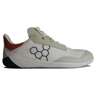 Vivobarefoot Geo Shell Leather Textile Womens Lace Up Trainers - Limestone Coral - Size:UK 8