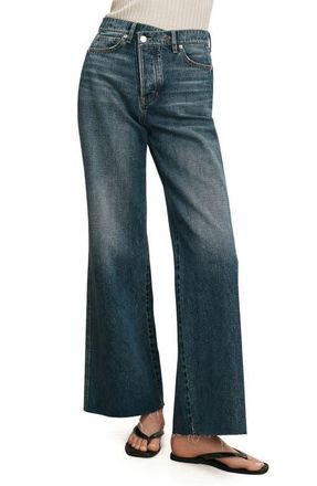 Veronica Beard Taylor High Waist Ankle Wide Leg Jeans in City Lights at Nordstrom, Size 23