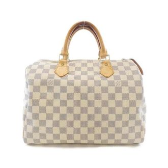 Louis Vuitton Pre-owned Handbags, female, Beige, Size: ONE SIZE Pre-owned Speedy Damier Azur Boston Bag