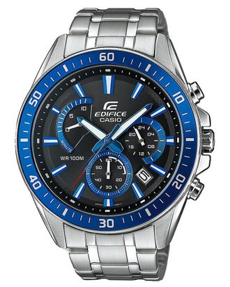 Casio Edifice Mens Silver Watch EFR-552D-1A2VUEF Stainless Steel - One Size