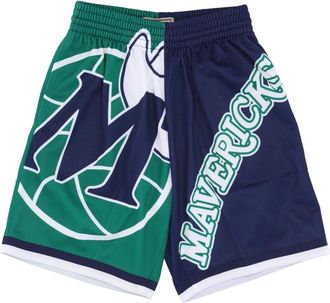 Mitchell & Ness NBA Big Face Basketball Shorts - Heren - Fitness - Groen - XL - Polyester - Fitness