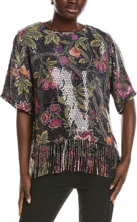 Kobi Halperin Celina Print Sequin Blouse