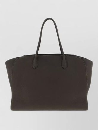 The Row marlo 17 shoulder bag textured finish top handles