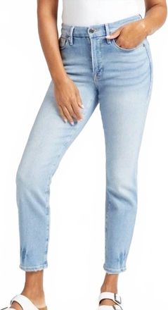 Good American Good Legs Cigarette Jeans In Indigo