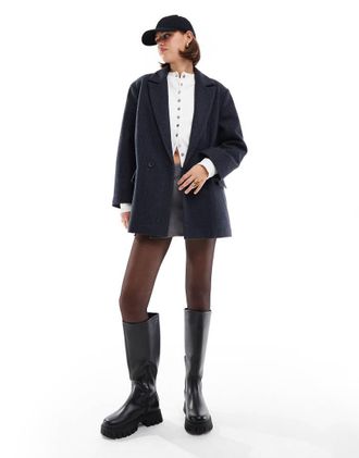 Only blazer coat in dark blue