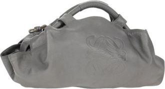 Loewe Pre-owned Leren Handtas - Dames - Vintage Handtas - Grijs - ONE Size - Leer - Vintage