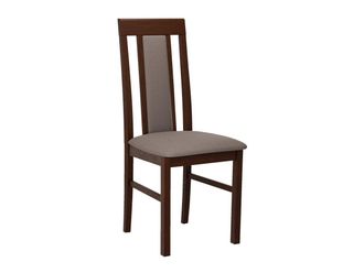 Mirjan24 Mobilier1 - Silla Victorville 165, Nuez, 96x43x40cm, Tapiz, De Madera, Madera, Muebles Ya Montados