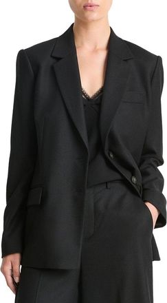 Vince Brushed Flannel Wool-Blend Blazer