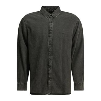 Levi's Klassiek Denim Overhemd met Knopenkraag - Heren - Spijkeroverhemden - Zwart - S - Denim - Overhemden